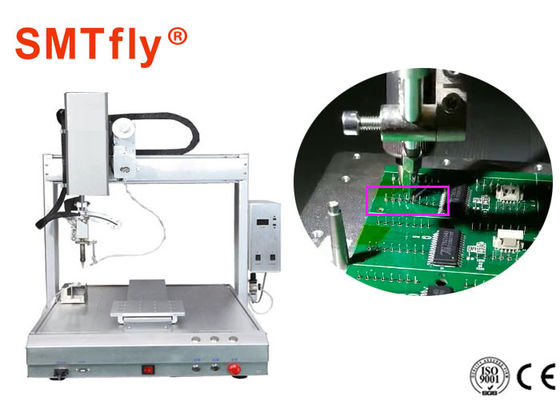 Cina 0.02mm Presisi PCB Robotic Soldering Machine Untuk Welding Circuit Board SMTfly-411 pemasok