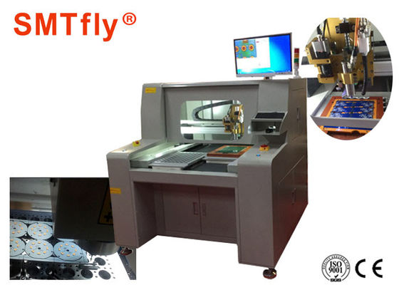 Cina 3KVA Printed Circuit Board Machine, Berdiri Sendiri PCB Cnc Router Mesin SMTfly-F04 pemasok