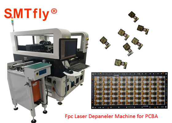 Cina 400mm X 300mm Mesin Pemisah PCB 2500mm / S Laser Scanning Kecepatan SMTfly-5L pemasok